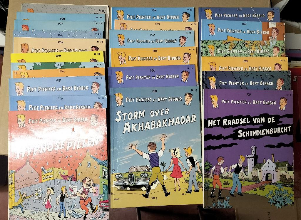 Lot oude strip albums, Boeken, Stripverhalen, Meerdere stripboeken, Ophalen, Gelezen