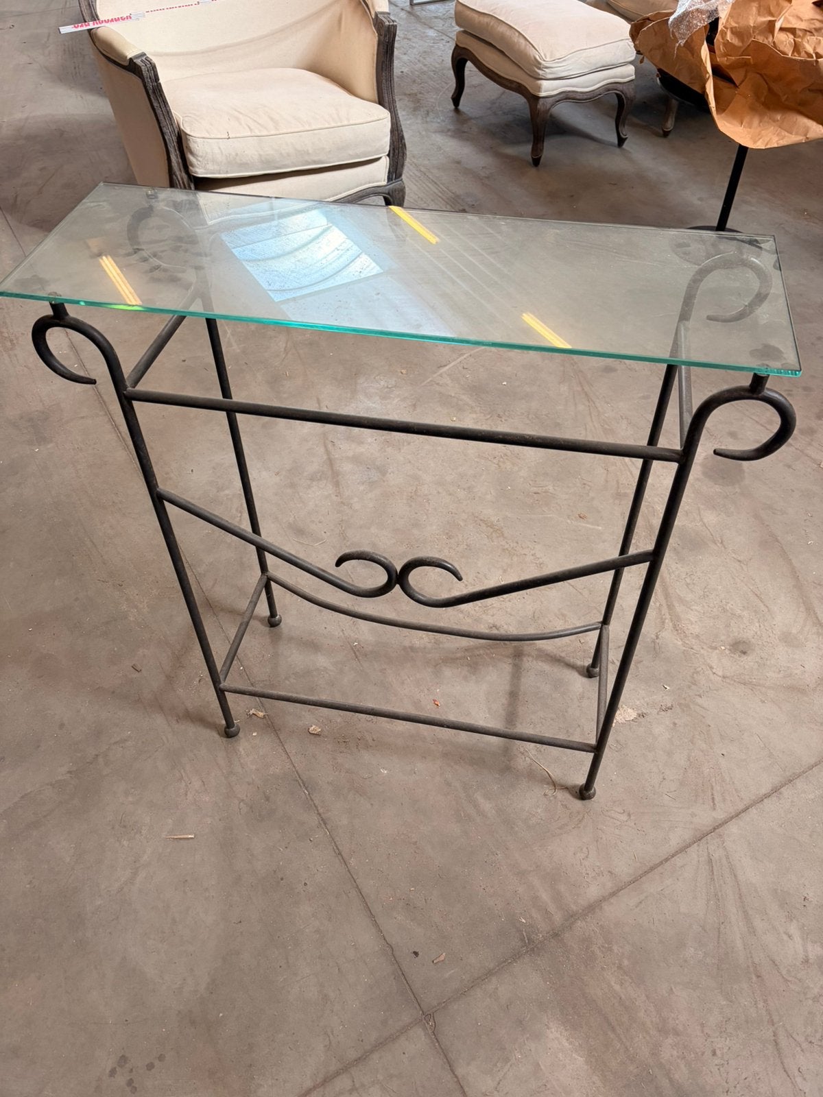 Glazen tafel te koop, Ophalen, Zo goed als nieuw