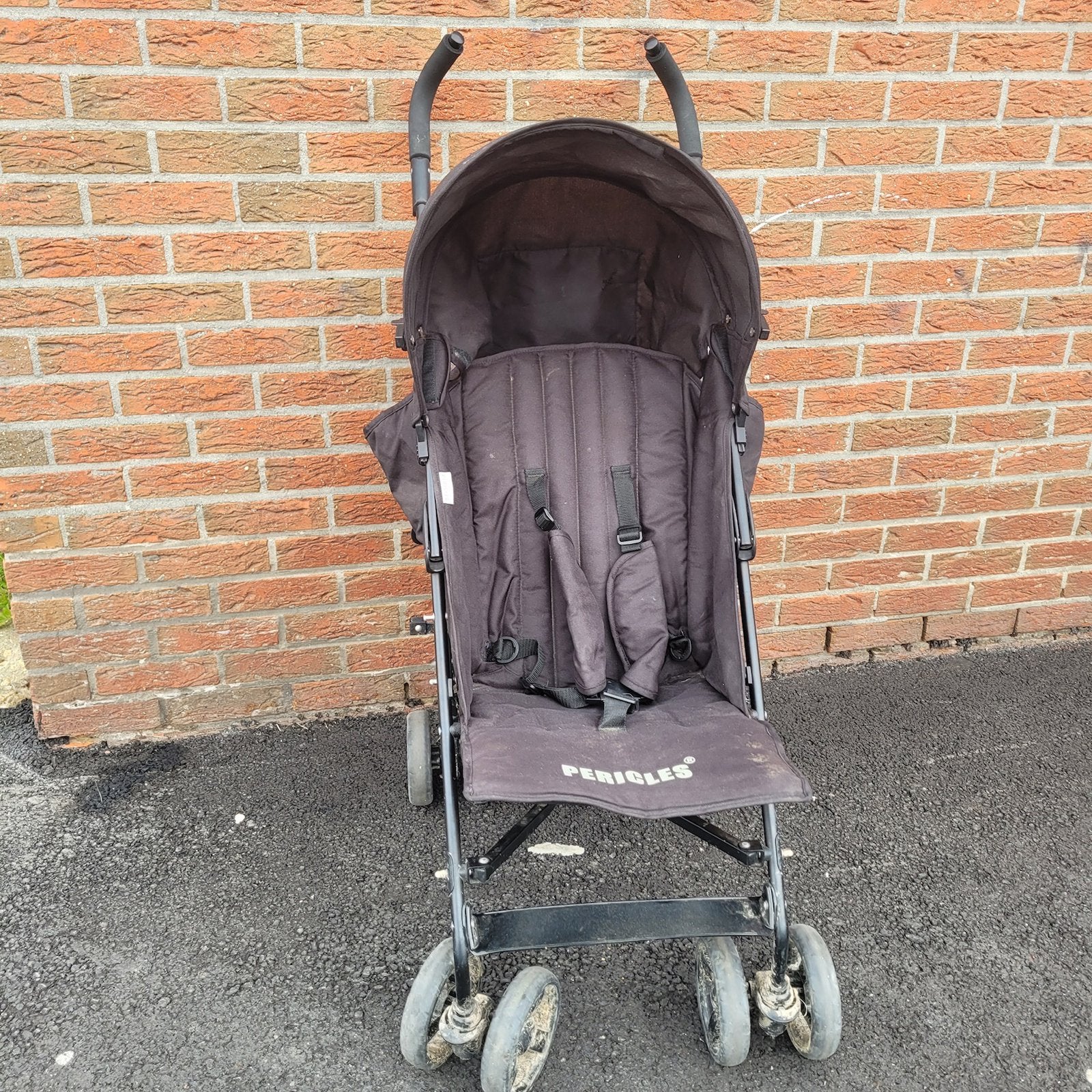 Prachtige kinderbuggy/kinderwagen van Pericles grijs, Ophalen