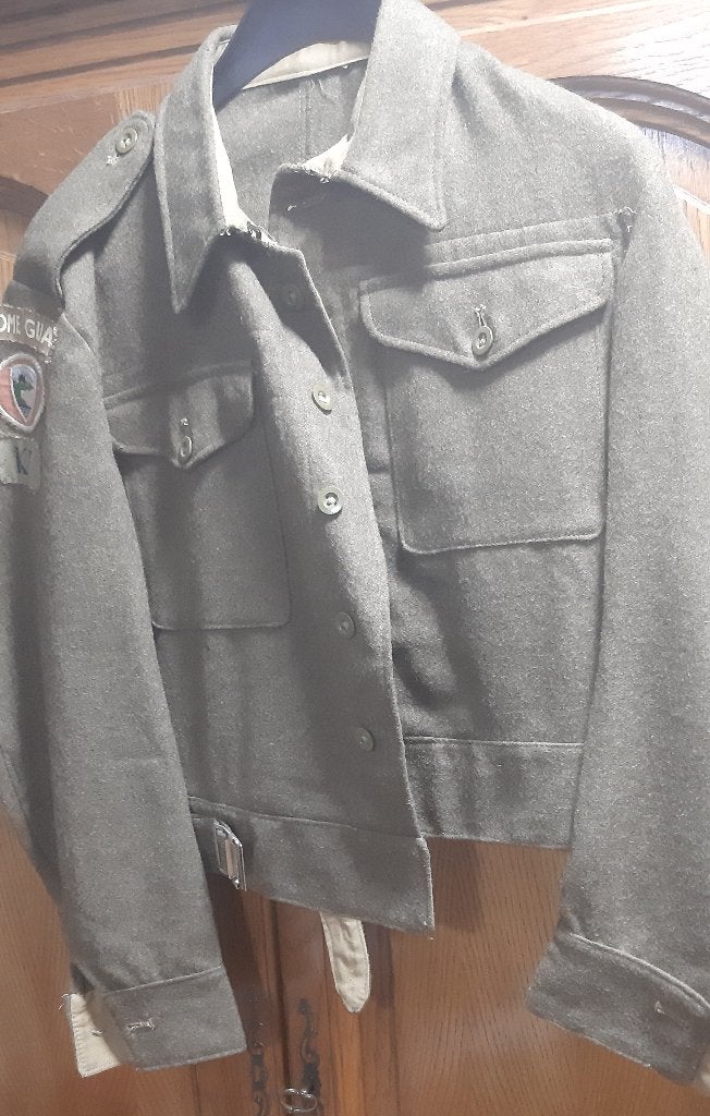 WW2 - Battledress Home Guard 1945, Enlèvement ou Envoi, Armée de terre, Vêtements ou Chaussures