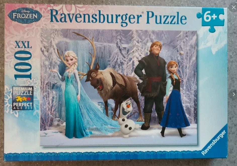 Puzzle La Reine des neiges 100 pièces, Enfants & Bébés, Enlèvement ou Envoi, Plus de 50 pièces, Comme neuf, 4 à 6 ans