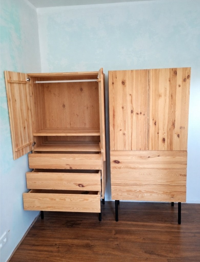 2 armoires, Maison & Meubles, 25 à 50 cm, 150 à 200 cm, Scandinavisch, Comme neuf