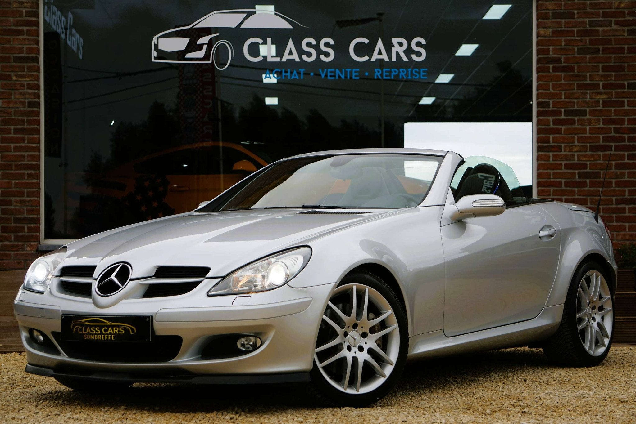 Mercedes-Benz SLK SLK200 Kompressor AMG Edition AUTO NAVI CL, Autos, Cuir, Argent ou Gris, Achat, Entreprise