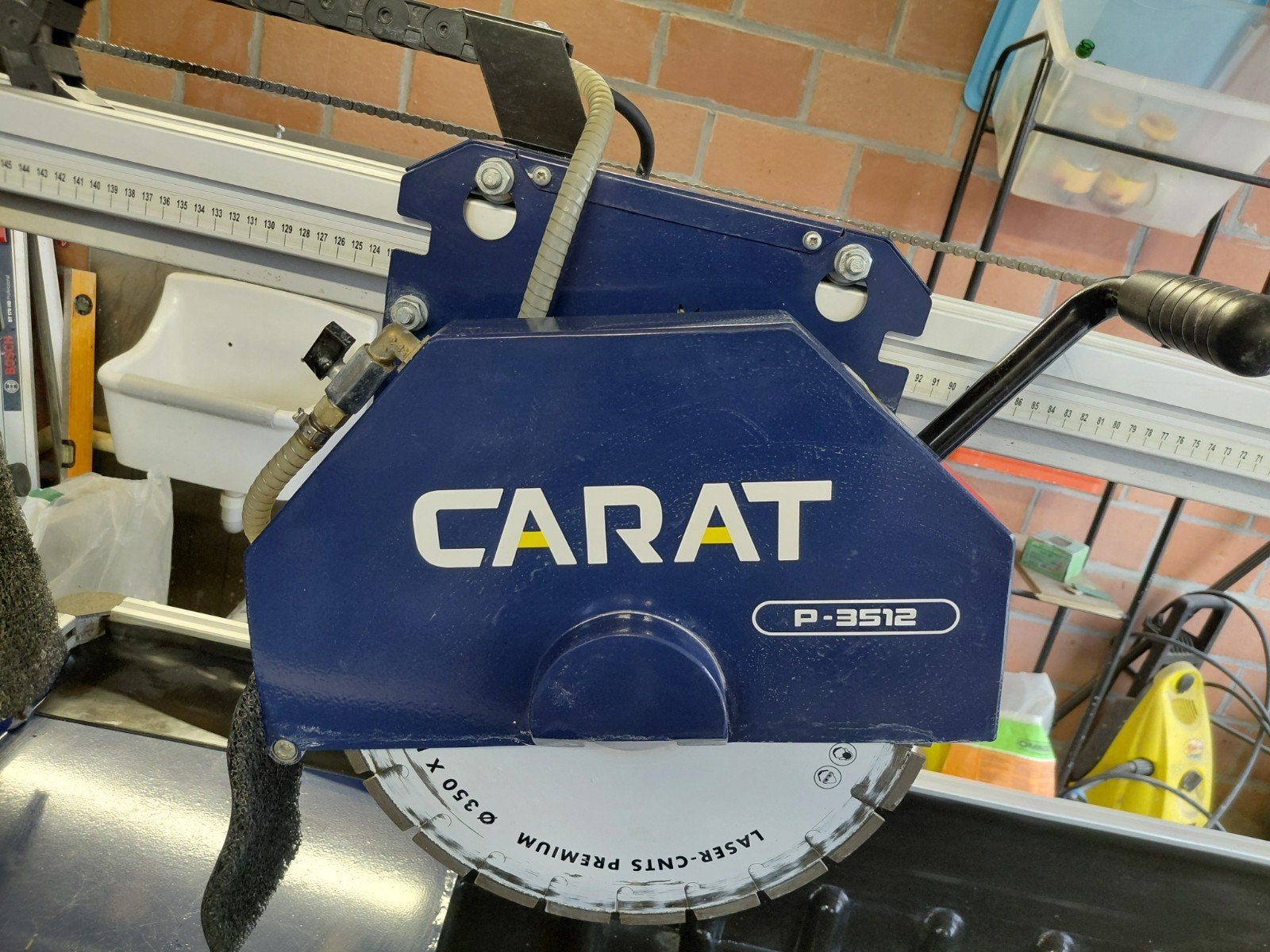 carat waterzaag p 3512, Ophalen, 70 mm of meer, Overige typen, Zo goed als nieuw