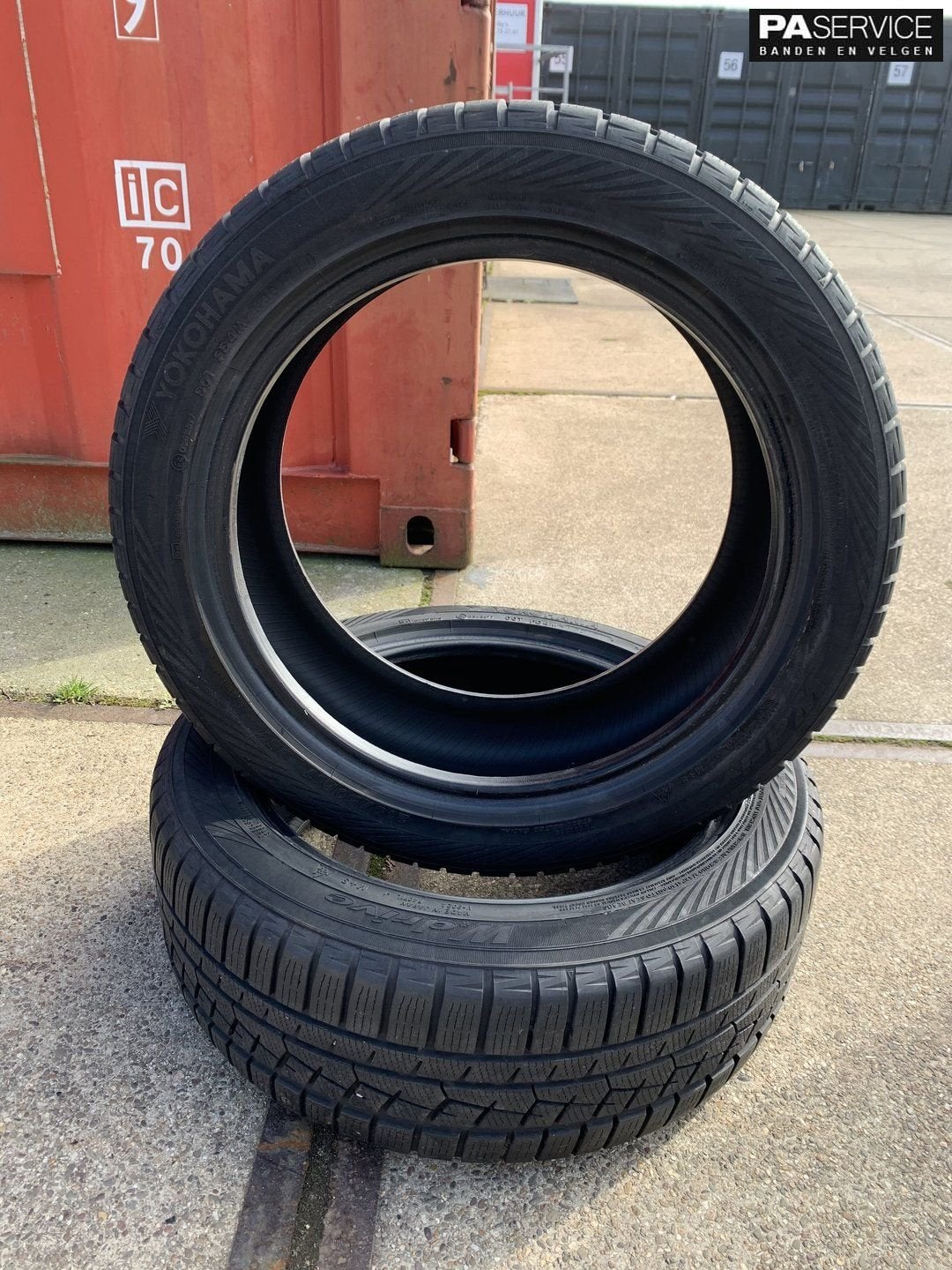 2x Yokohama 215 50 17 met 7 mm winterbanden, Auto-onderdelen, Banden en Velgen, -, -, Banden en Velgen, 17 inch