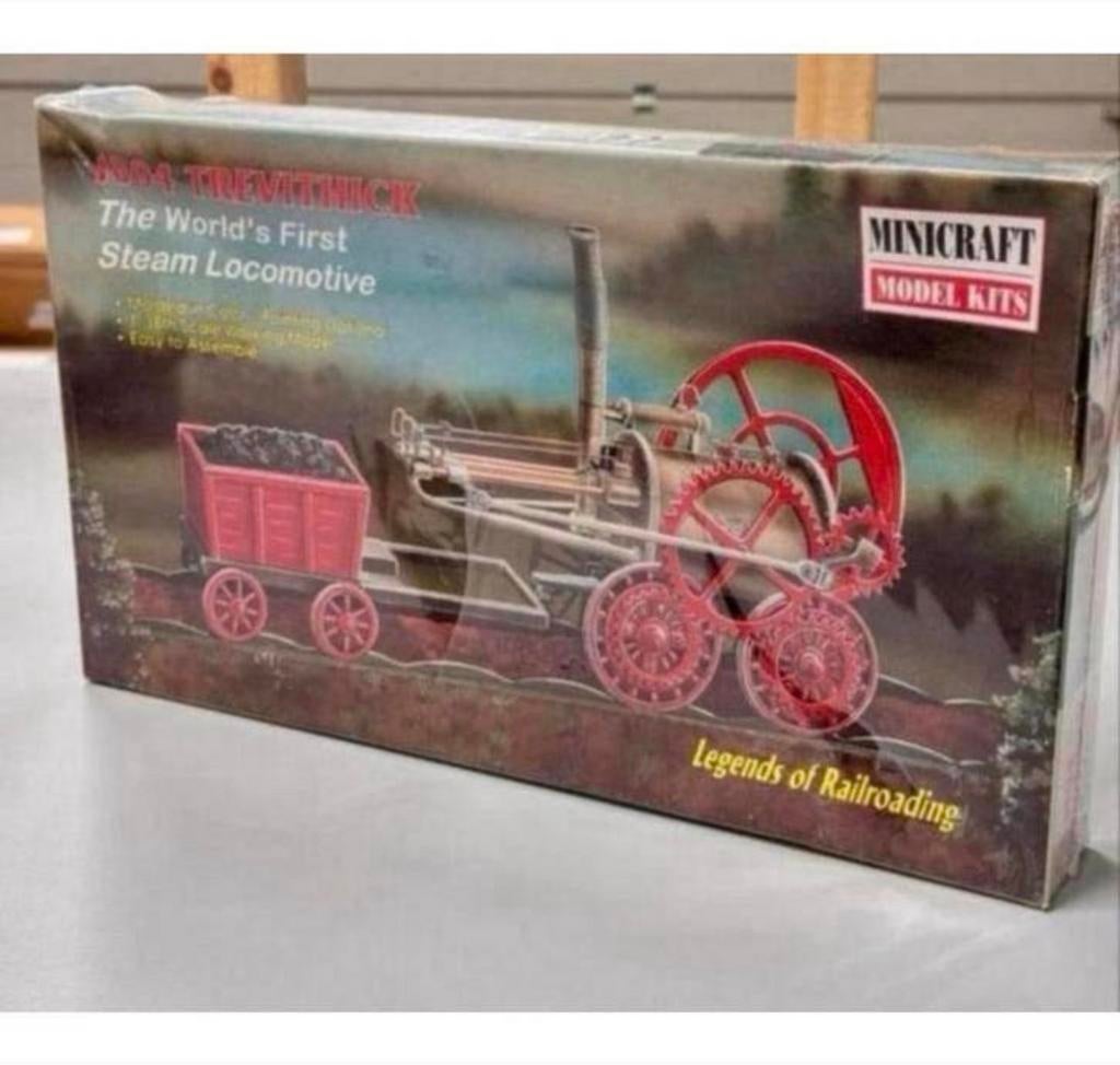 maquette 1:38 locomotive à vapeur monde Trevithick de 1804, Enlèvement ou Envoi, Neuf, 1:32 à 1:50