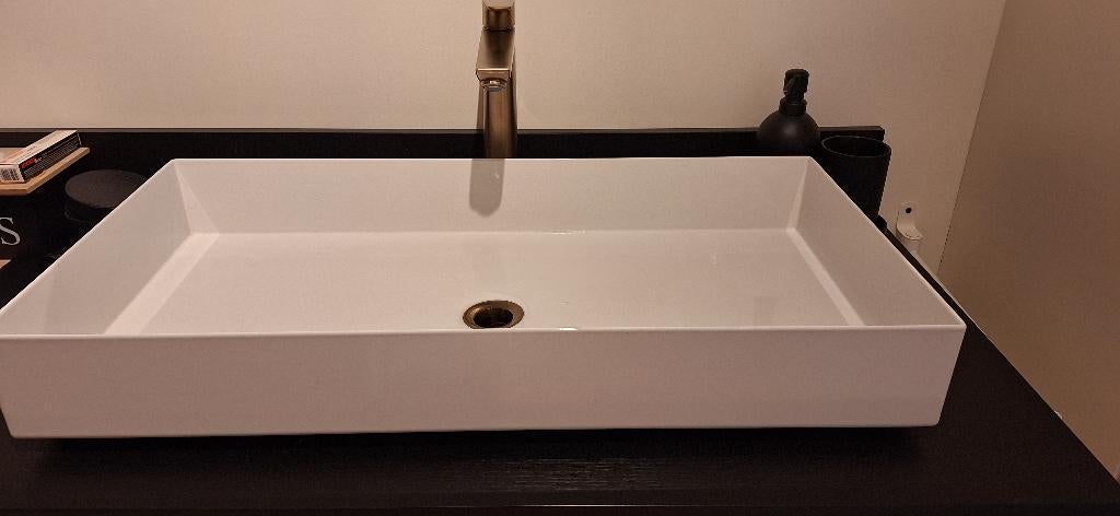 Luxe opbouw waskom, Ophalen, Zo goed als nieuw, Wasbak of Wastafel