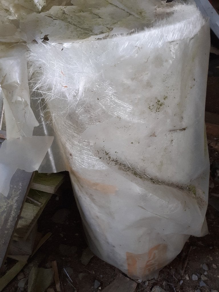 rouleau de fibre de verre, Enlèvement