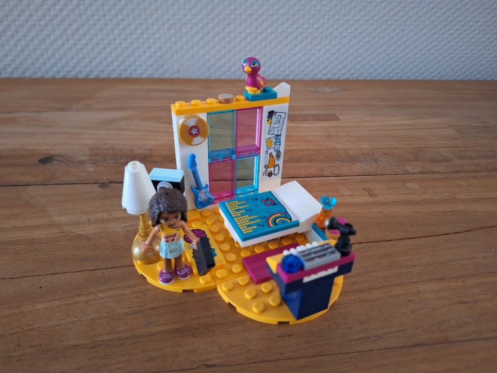 lego friends Andrea slaapkamer 41341, Gebruikt, Lego, Friends, Ophalen of Verzenden