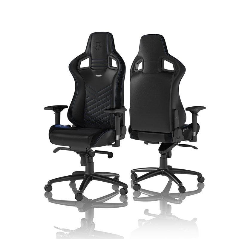Epic gaming stoel noble chairs Leer- NBL-PU-BLU-002 leer, Enlèvement ou Envoi, Chaise de bureau de gaming, Neuf, Noir