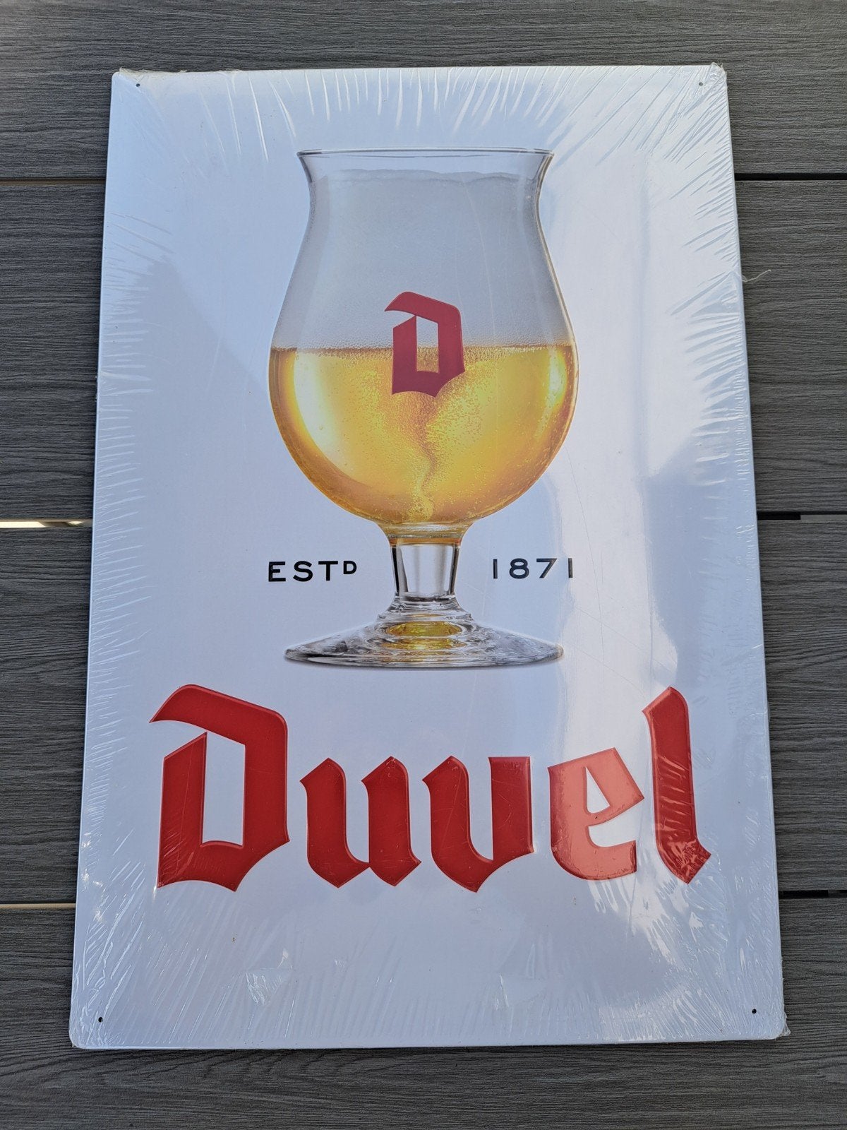 Panneau d'affichage Duvel Moortgat, Enlèvement ou Envoi, Neuf, Panneau, Plaque ou Plaquette publicitaire, Duvel