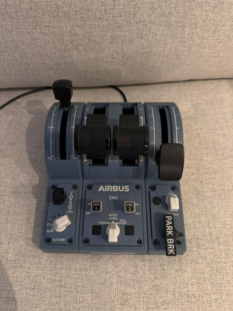 Thrustmaster TCA Quadrant Airbus + Add-on, Computers en Software, Joysticks, Ophalen, Gebruikt, Thrustmaster