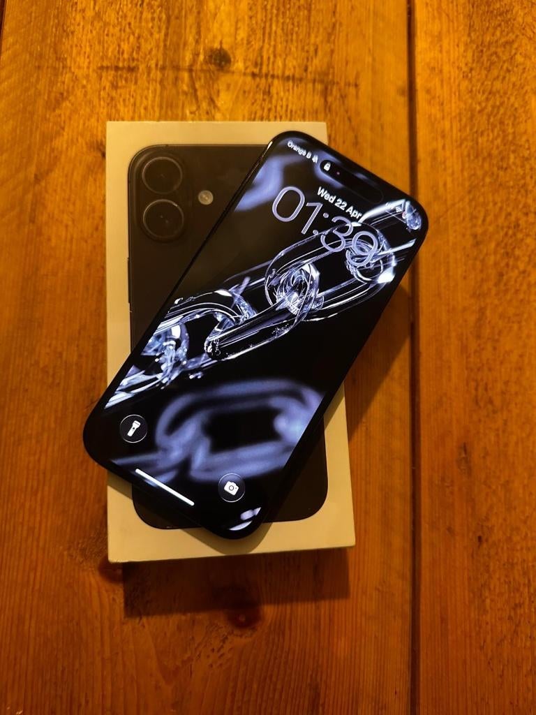 iPhone 16 – 100% batterijconditie, Telecommunicatie, Mobiele telefoons | Apple iPhone, Zo goed als nieuw, 128 GB, Zonder abonnement