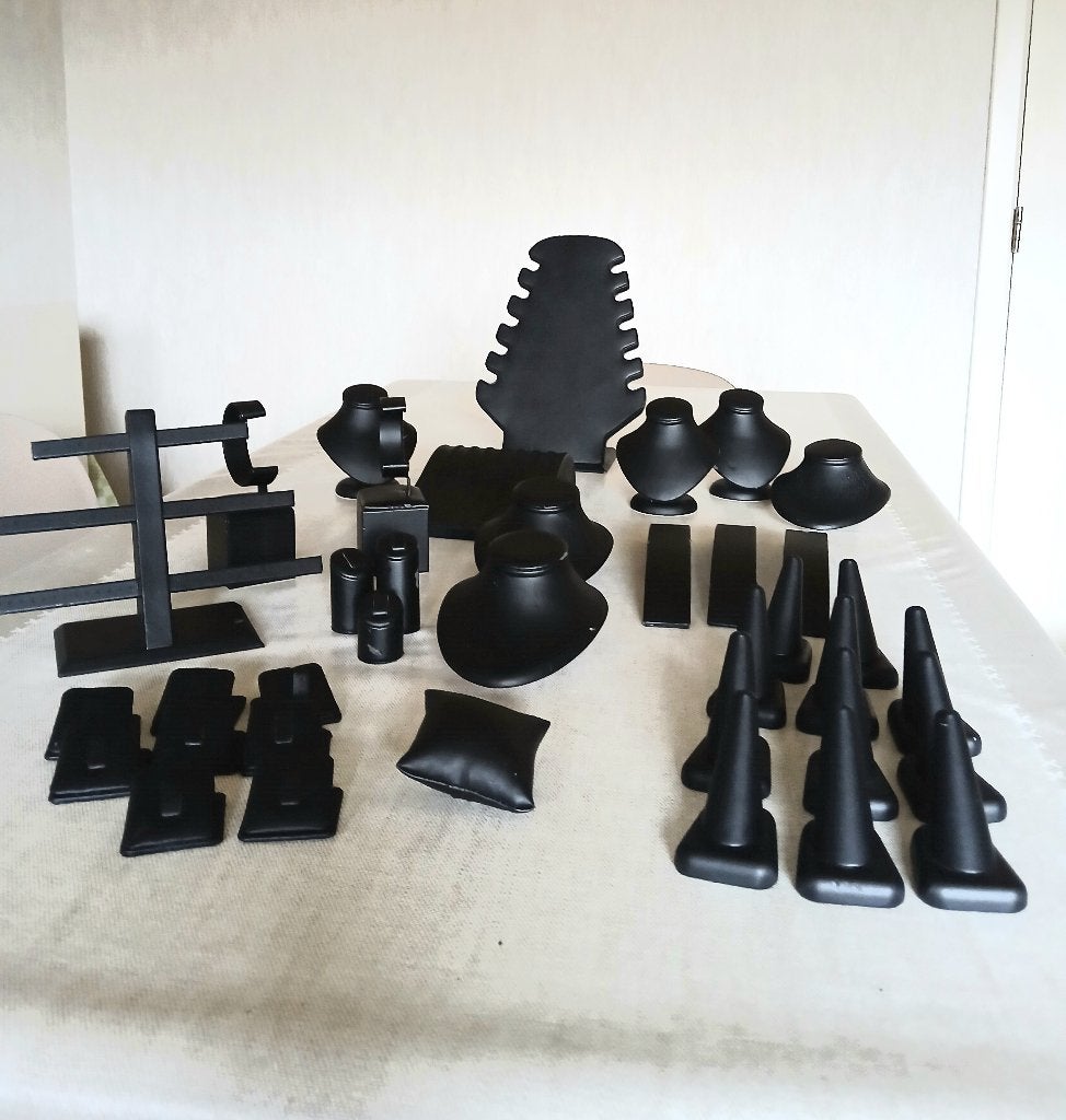 Display juwelen imitatie leder, Ophalen, Zo goed als nieuw, Zwart, Overige materialen