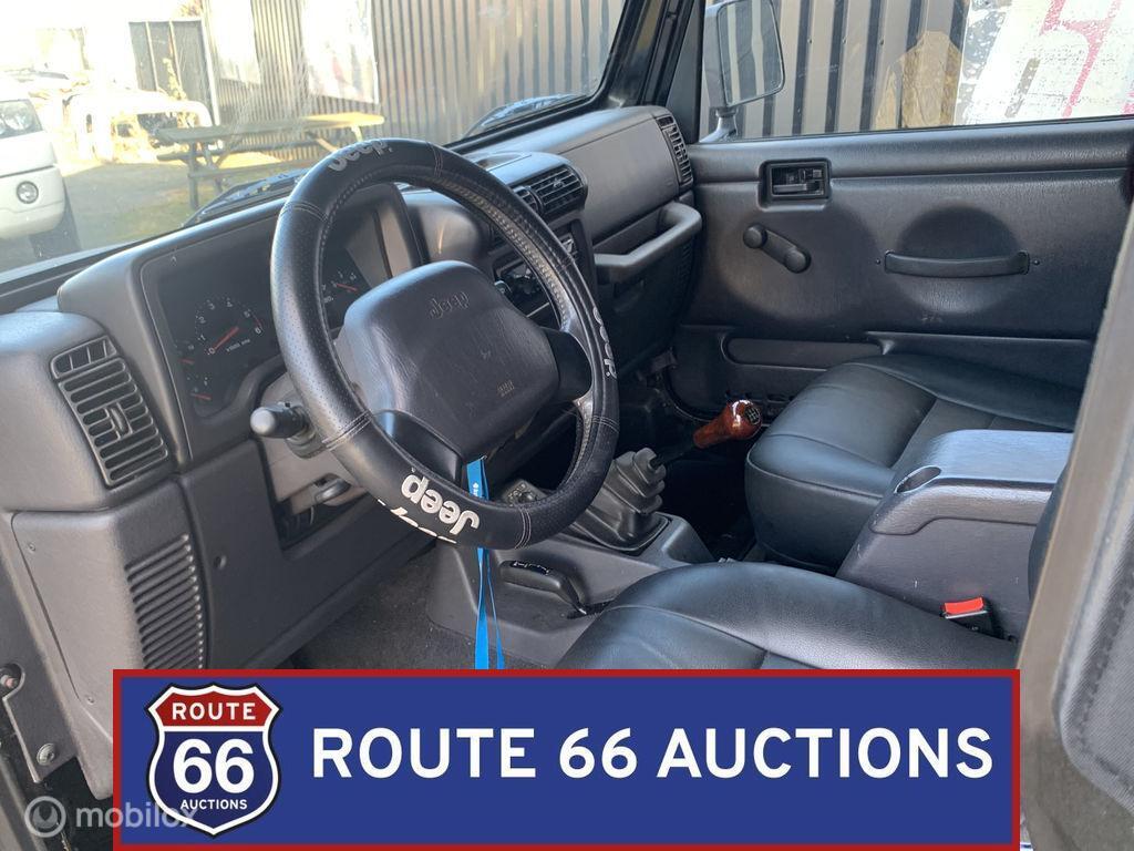 Jeep Wrangler | 2002 | Route 66 Auctions, Auto's, Jeep, Gebruikt, Zwart, Bedrijf, Handgeschakeld