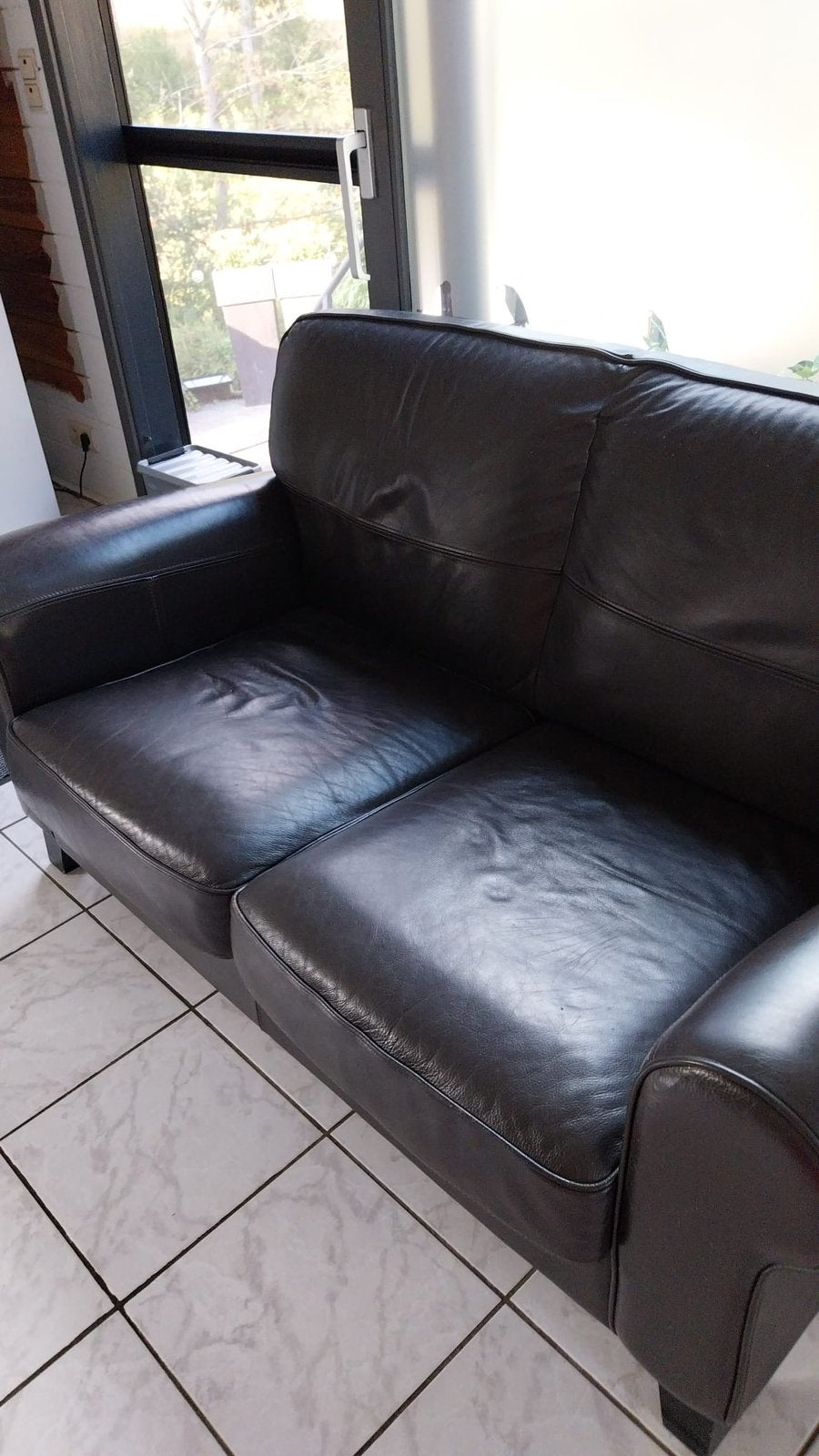 Siège en cuir, Enlèvement, Utilisé, Cuir