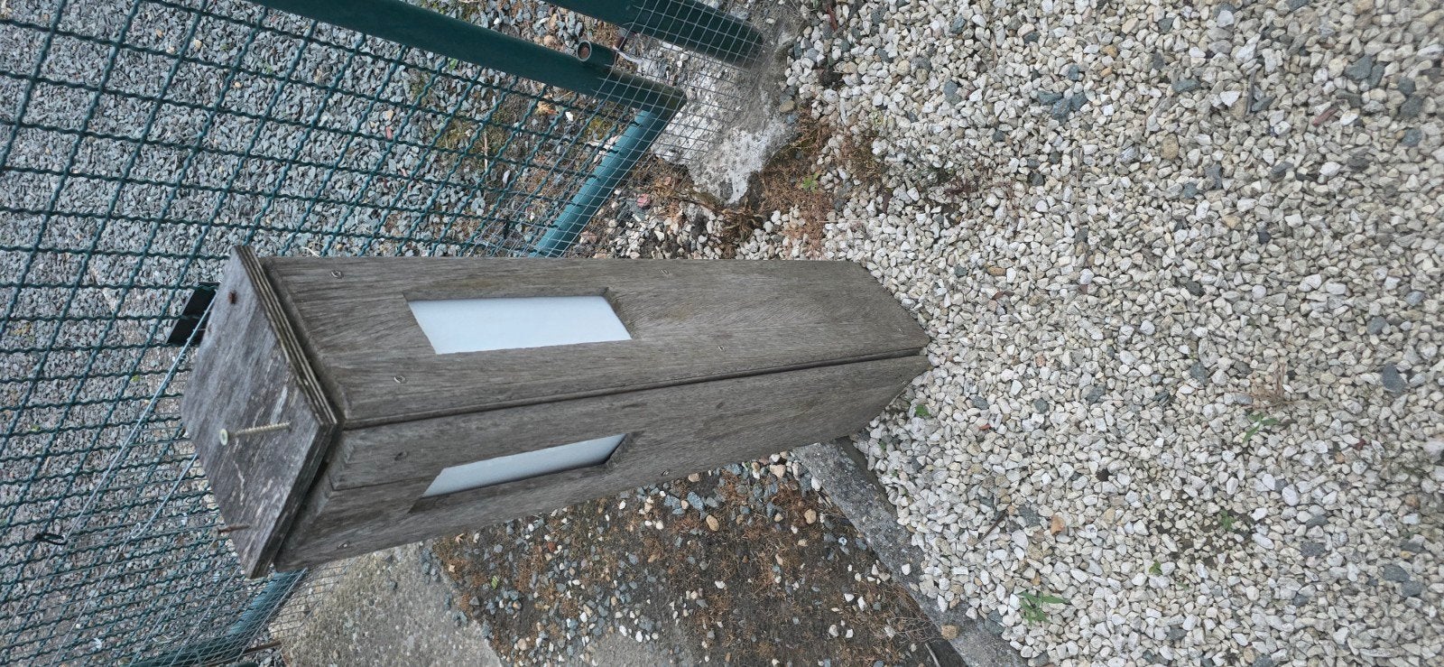 Tuinpalen met verlichting padouk  7 stuks, Ophalen