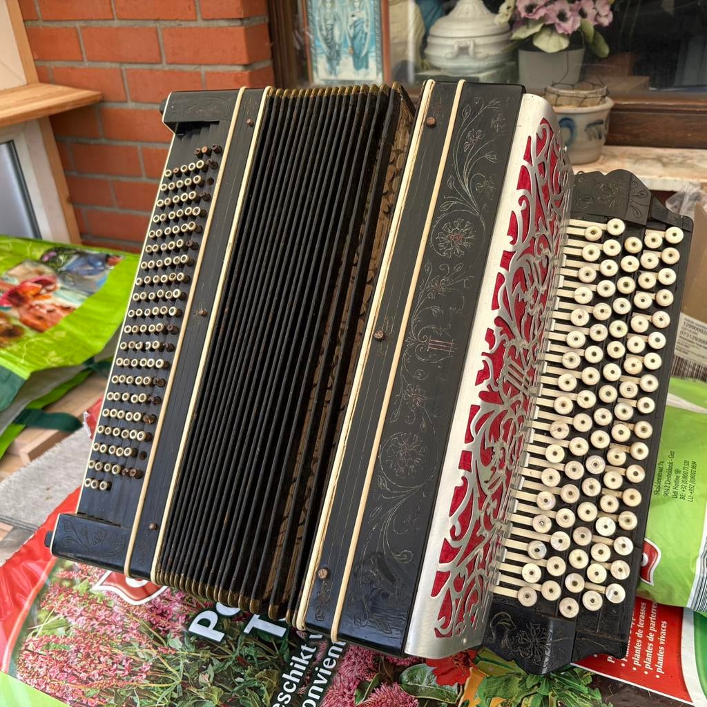 Accordeon nog in mooie staat ,eigenlijk vintage, Muziek en Instrumenten, Accordeons, Ophalen, Zo goed als nieuw