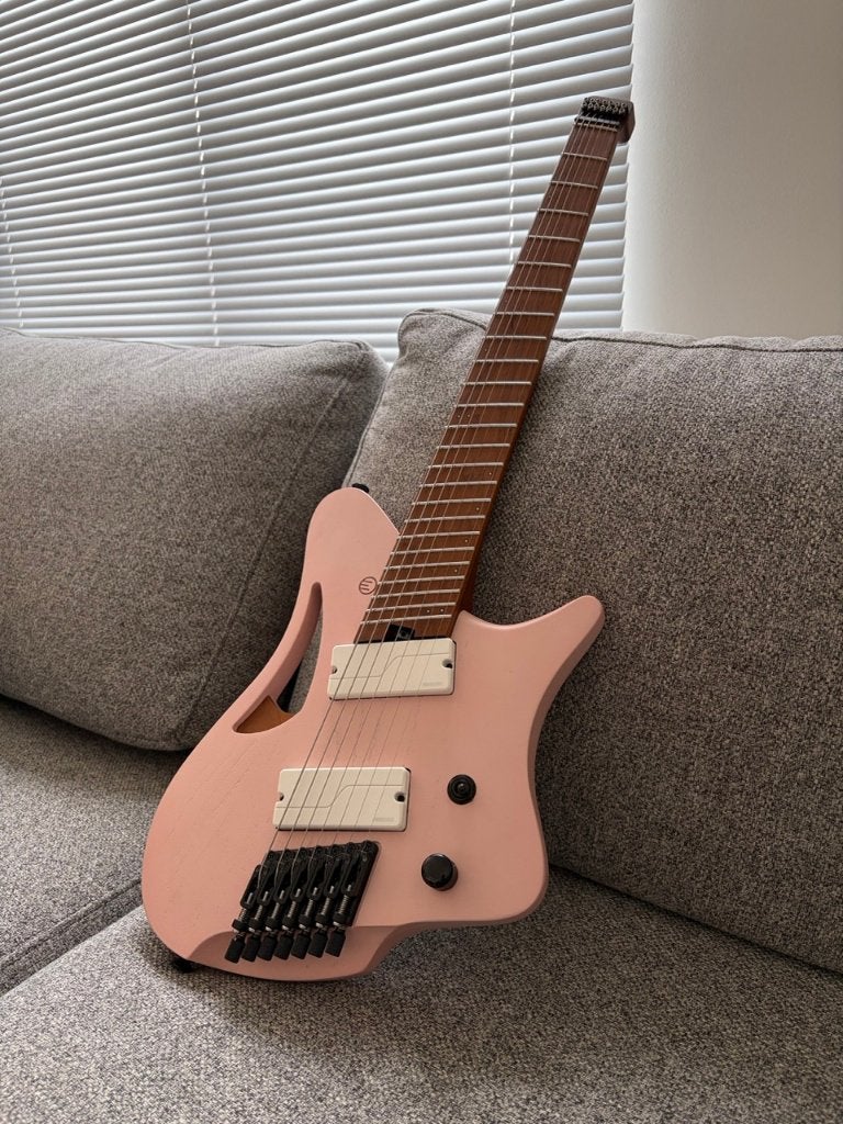 Omne Vetus 7 Shell Pink + Quantum Industries Bag, Enlèvement, Comme neuf, Solid body