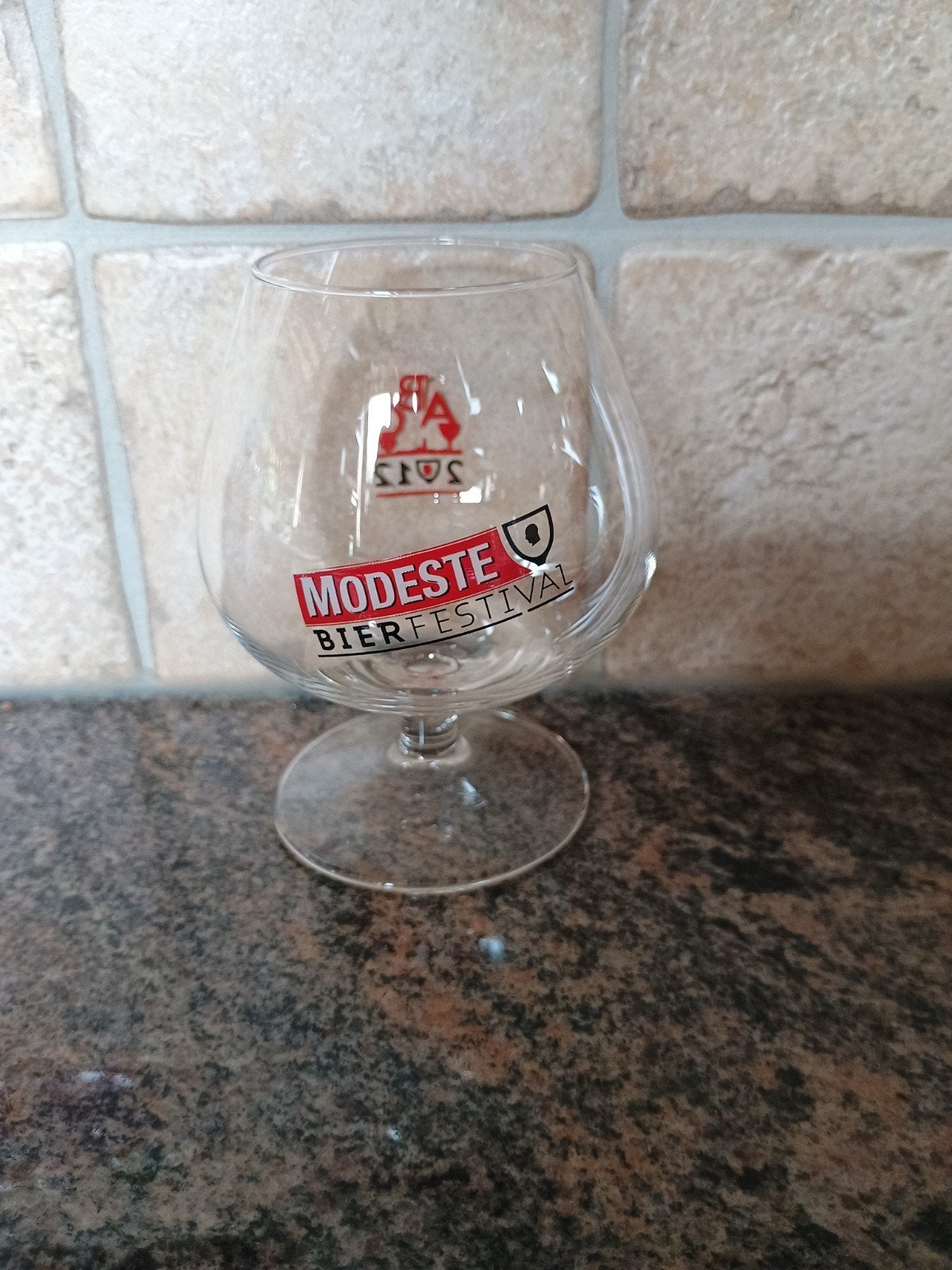 proefglas Modeste bierfestival, Ophalen of Verzenden
