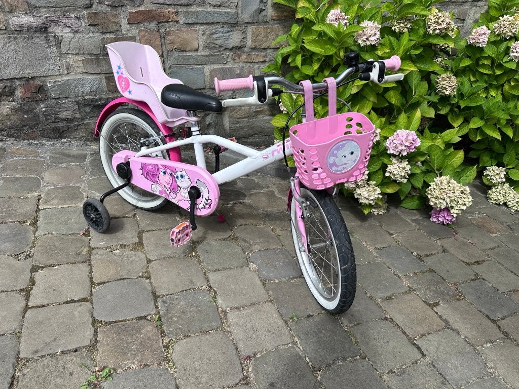 Velo enfant Decathlon Btwin 16" 4-6 ans Docto Girl 500, Vélos & Vélomoteurs, Enlèvement, Utilisé