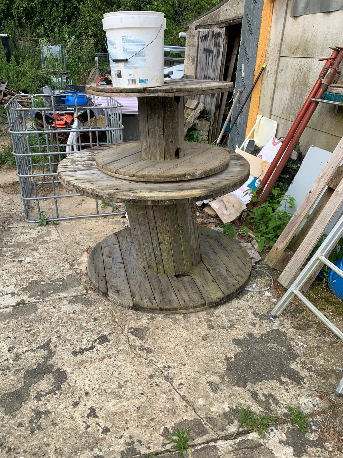 Katrollen leuk voor tafel te maken buiten, Ophalen, Gebruikt, Overige materialen