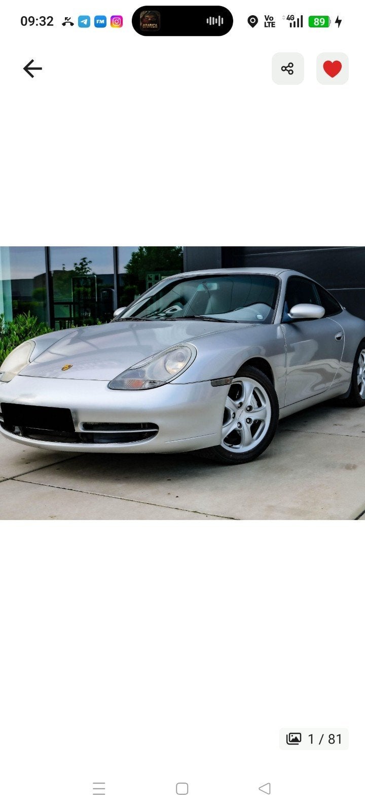 Porsche 911, type 996 Carrera 4, Particulier, Achat