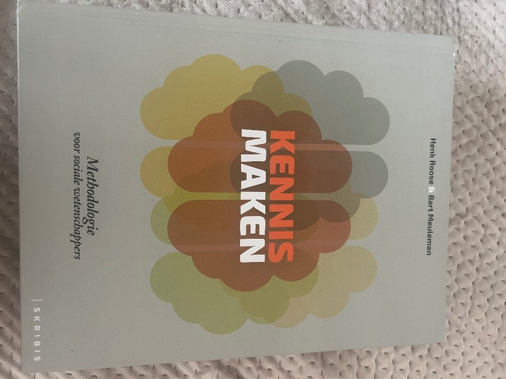 Boek methodologie, Ophalen of Verzenden, Zo goed als nieuw, Hoger Onderwijs