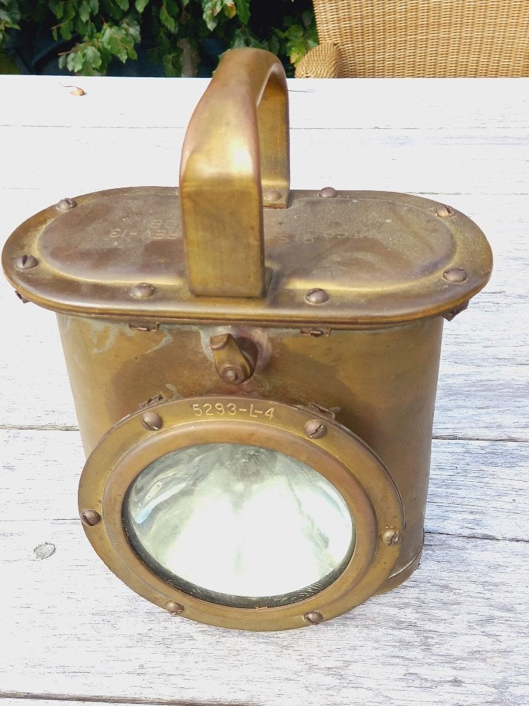 2 lanternes de navire américaines WW2, Enlèvement ou Envoi, Marine, Autres types