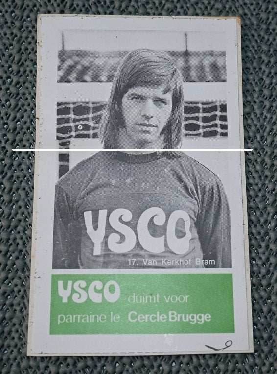 Cercle Brugge / Ysco / 17 Van kerkhof Bram / sticker, Verzamelen, Verzenden, Gebruikt, Poster, Plaatje of Sticker