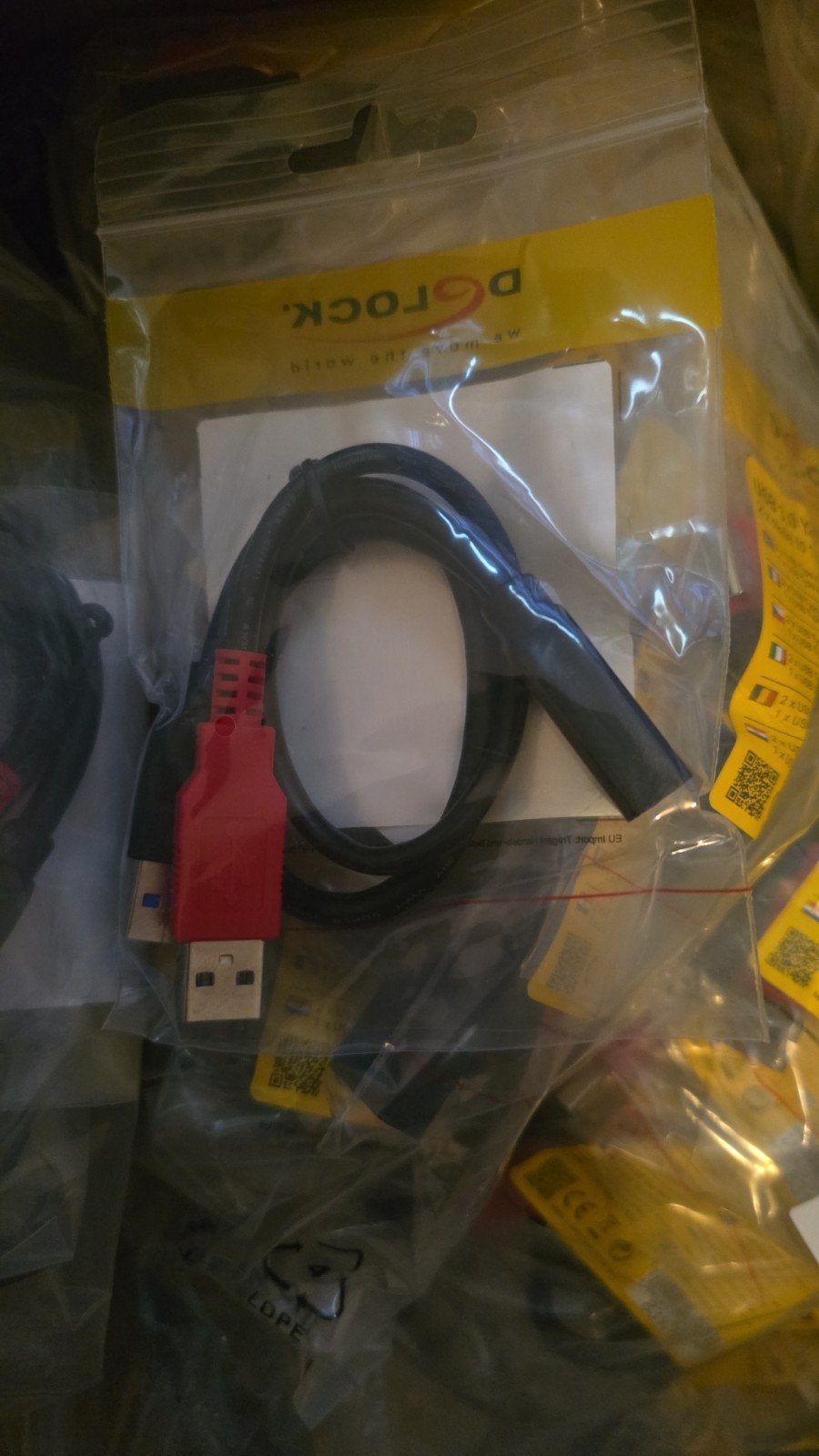 Delock USB 3.0 Y-Kabel (Model 83176) – Extra Power voor Hard, Informatique & Logiciels, Pc & Câble réseau, Enlèvement