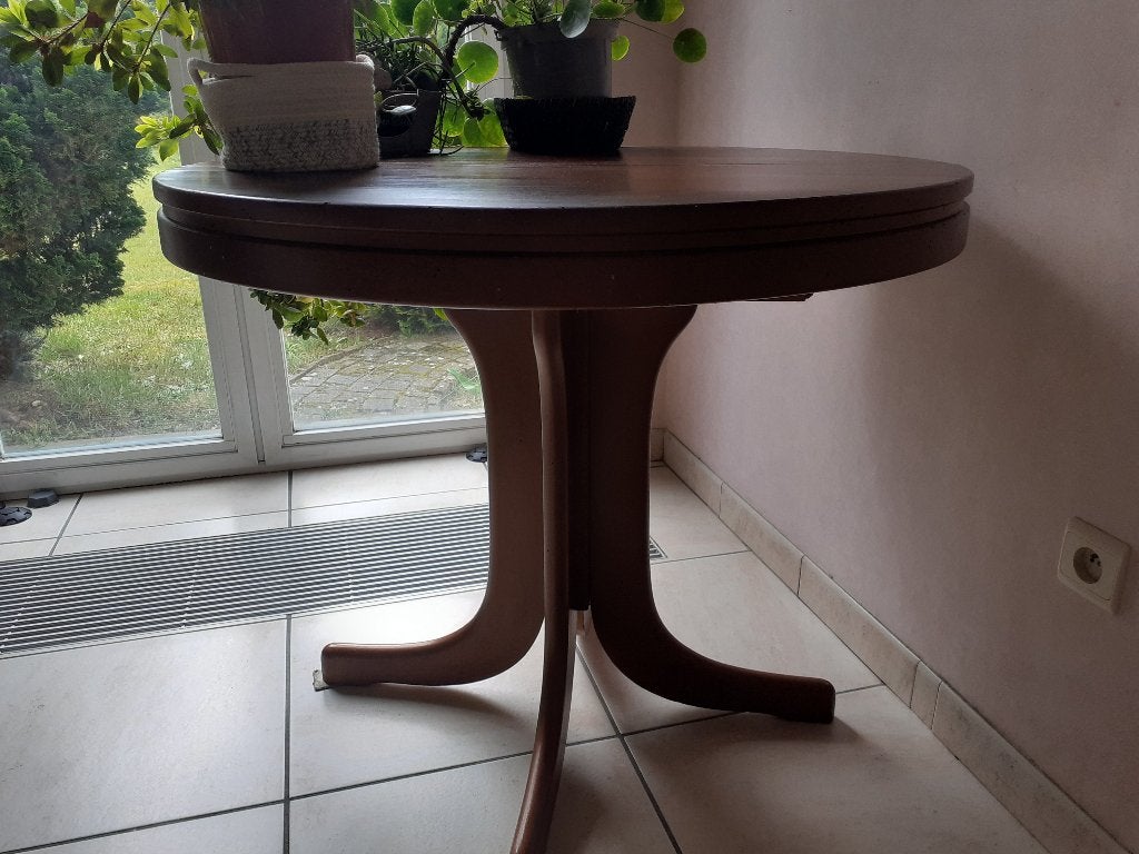 Ronde tafel (uitschuifbaar), Huis en Inrichting, Ophalen, Gebruikt, 50 tot 100 cm, Rond