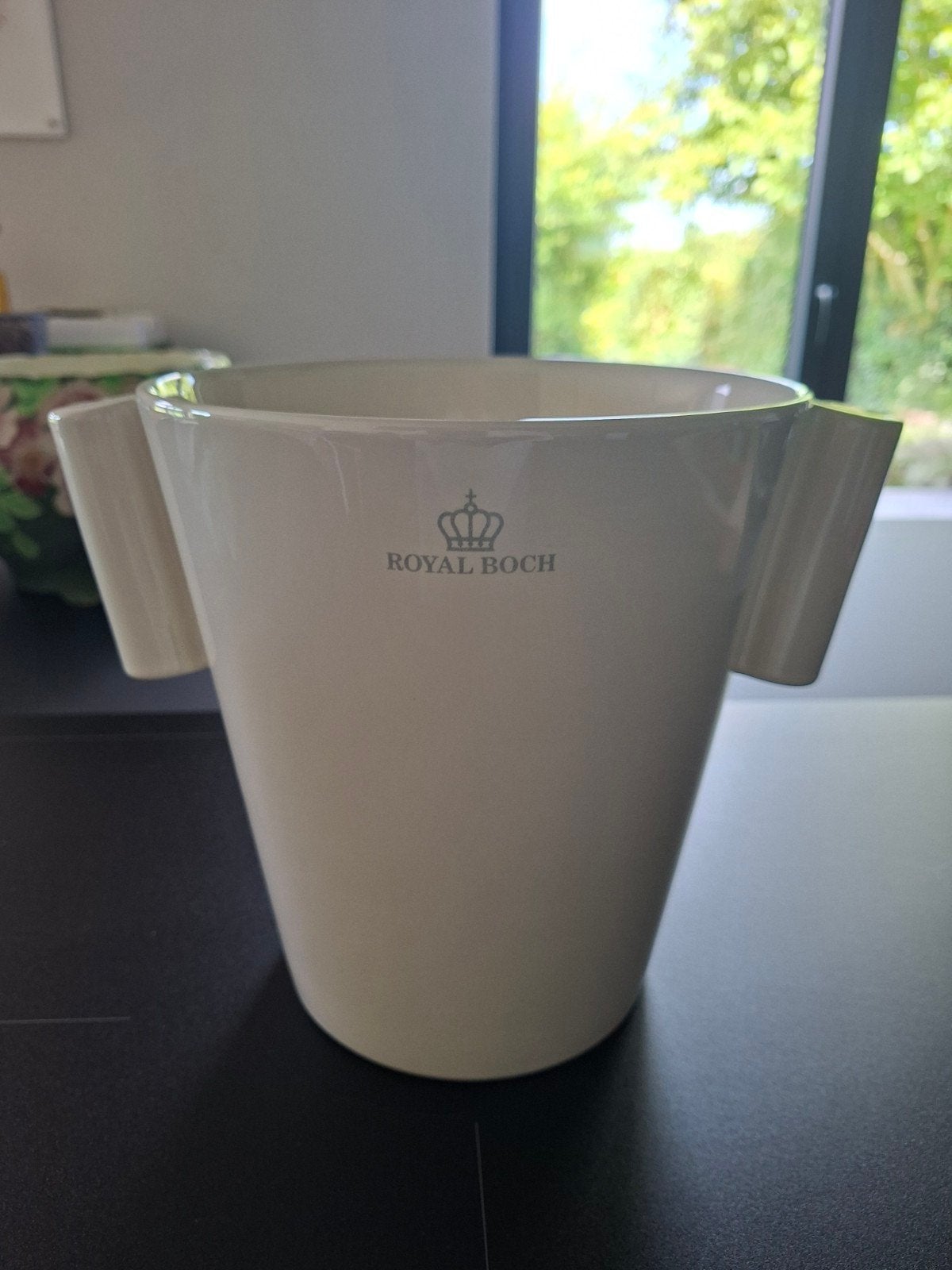 Seau à champagne ROYAL BOCH coul crème., Antiquités & Art, Enlèvement