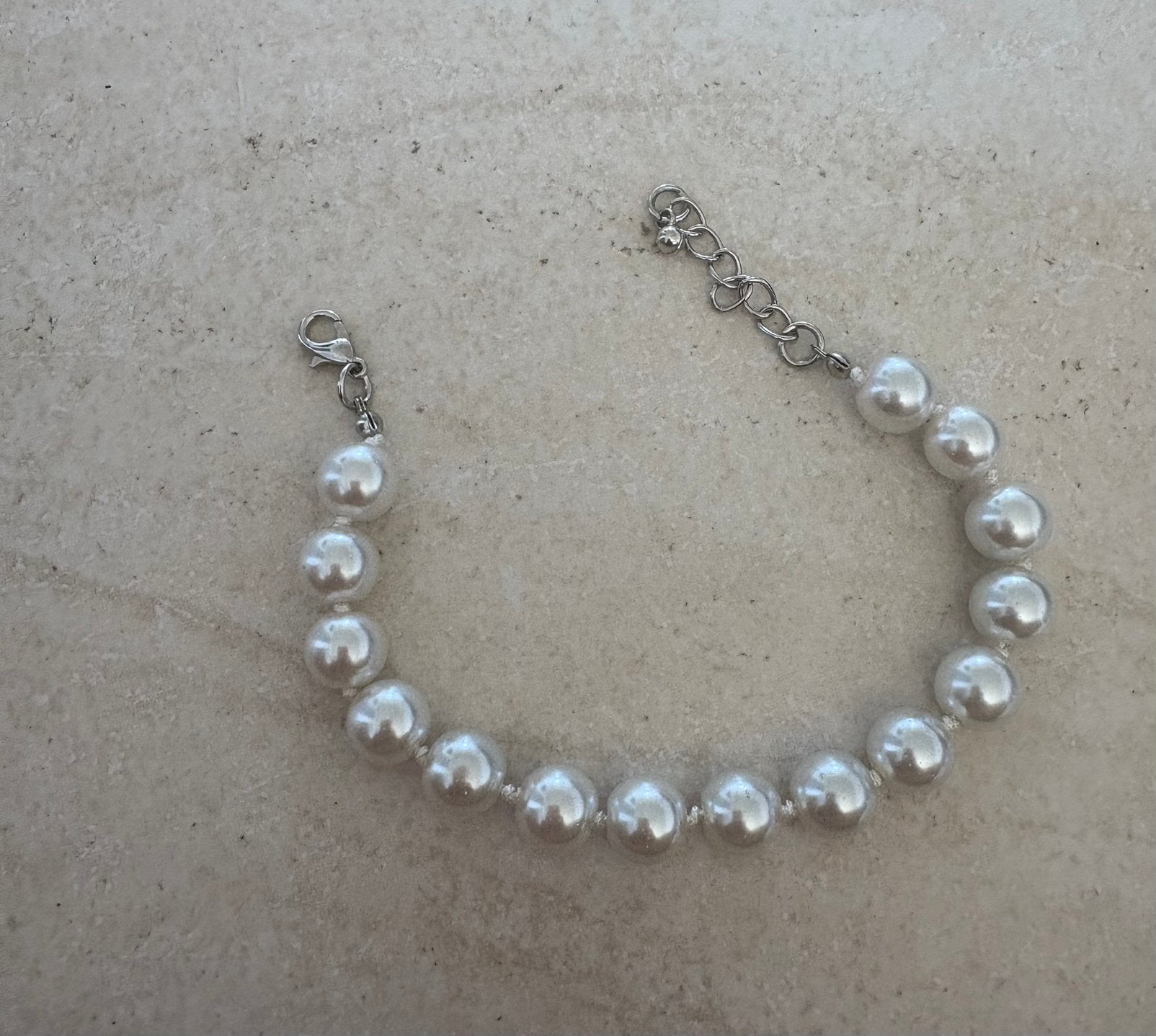 Armband witte parels, Ophalen of Verzenden, Nieuw