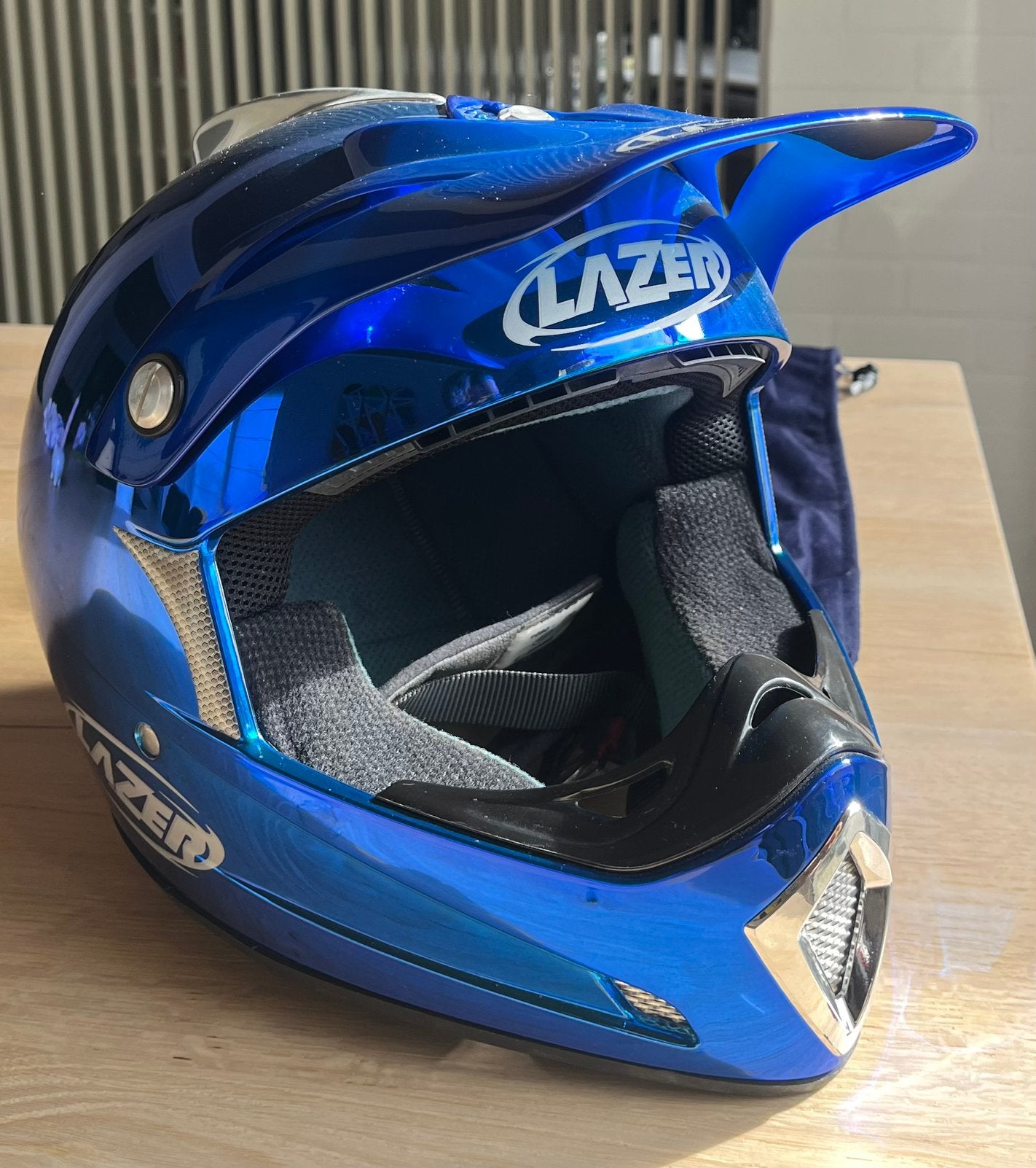 Lazer full-face retro helm, Motoren, Kleding | Motorhelmen, Ophalen, S, Lazer