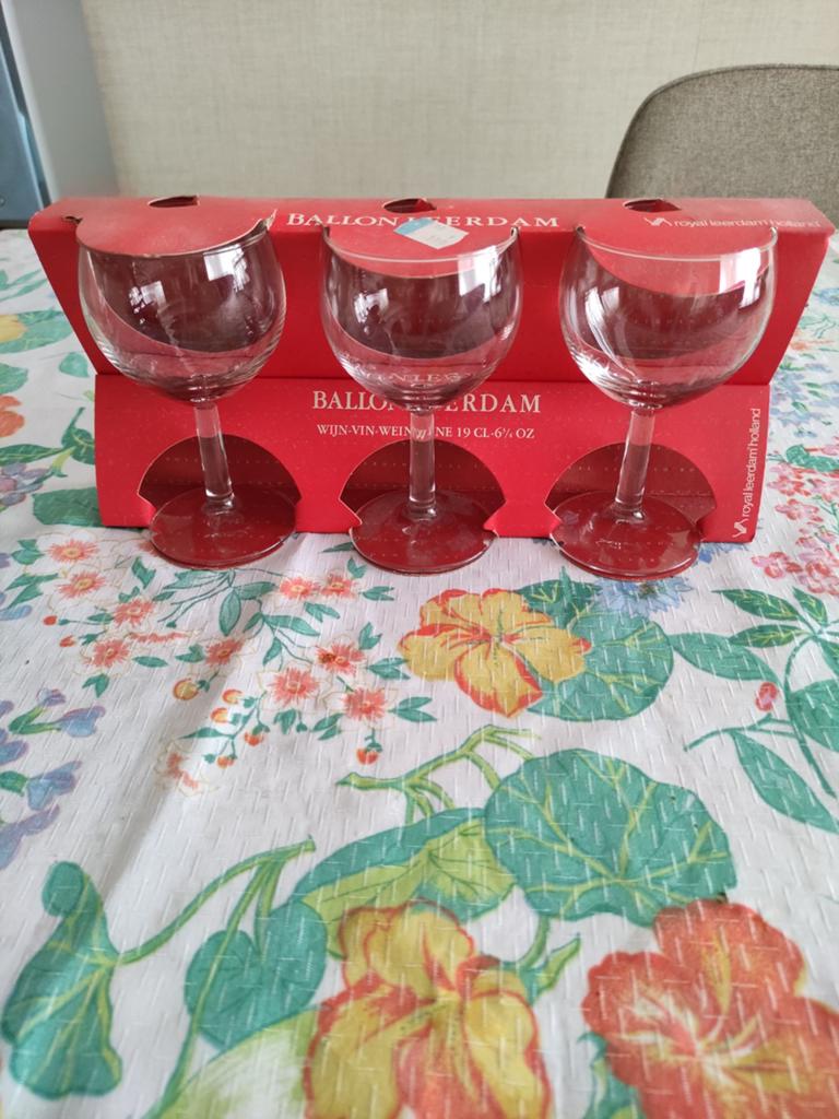 Wijnglazen Leerdam, Ophalen, Glas of Glazen, Overige merken, Nieuw