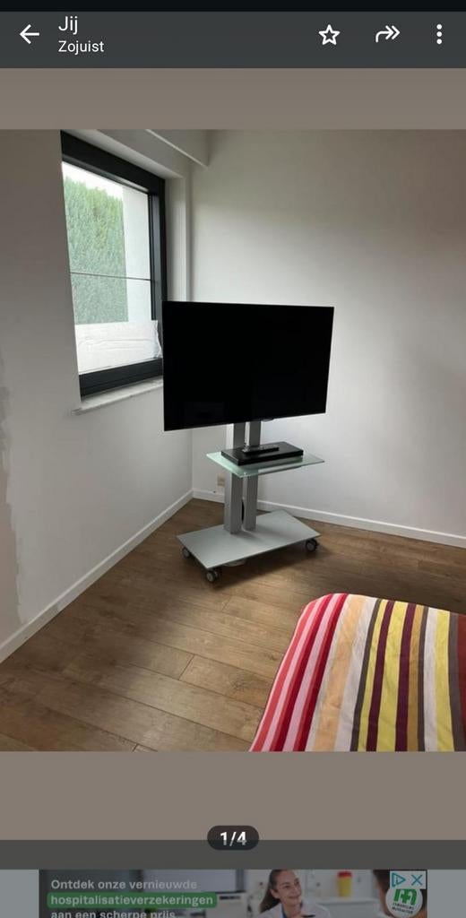 Tv steun op wielen