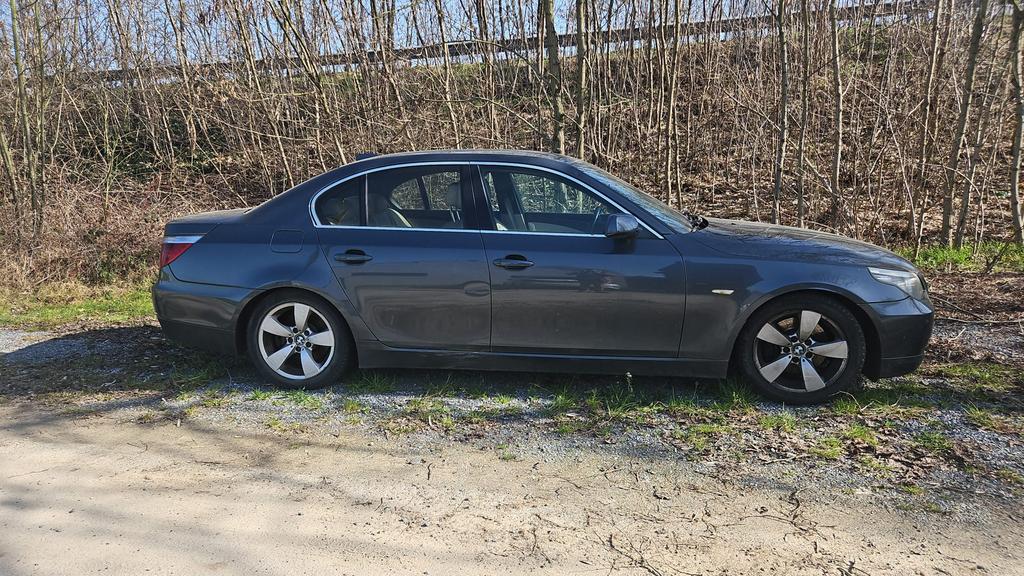 BMW 520D e60, Auto's, Achterwielaandrijving, Beige, 128 kW, Leder