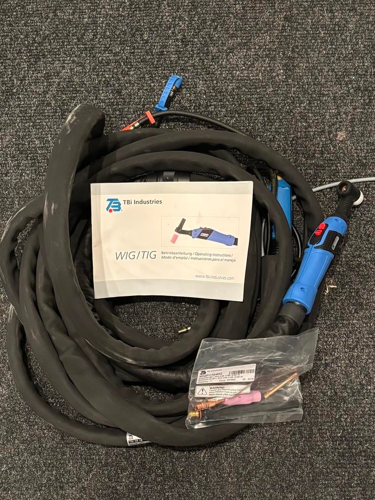 TIG toorts TB industries 8m - Nieuw, Elektronische apparatuur, Onderdelen en Toebehoren, Nieuw, Ophalen of Verzenden