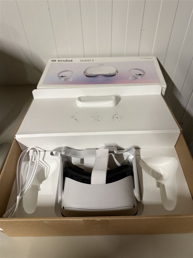 Oculus Quest 2 128GB VR Headset Alleen - Gereviseerd, Consoles de jeu & Jeux vidéo, Virtual Reality, Enlèvement ou Envoi, Comme neuf