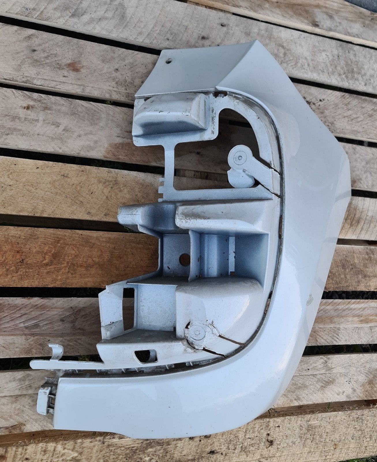 Partie ARD de pare-choc arrière Citroën C3 Picasso blanc, Autos : Pièces & Accessoires, Enlèvement ou Envoi, Arrière, Citroën