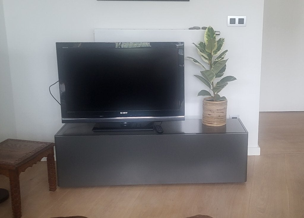 TV-meubel, Ophalen, Zo goed als nieuw, Glas, Strak