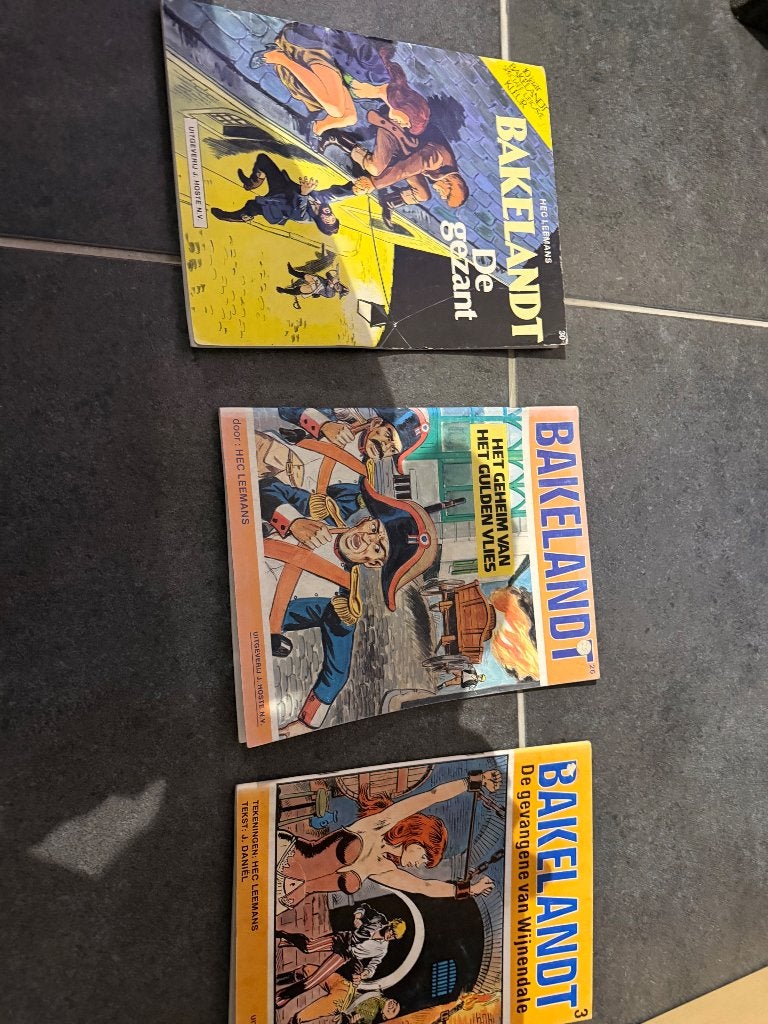 3 bakelandt strips, Enlèvement, Utilisé, Hec Leemans
