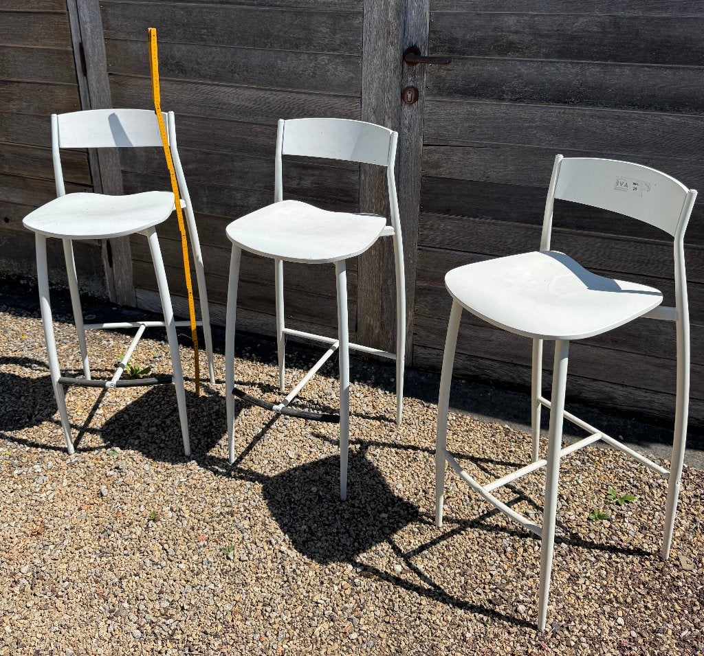 3 stijlvolle barkrukken, Huis en Inrichting, Barkrukken, Ophalen, Gebruikt, 60 tot 90 cm, 3 krukken