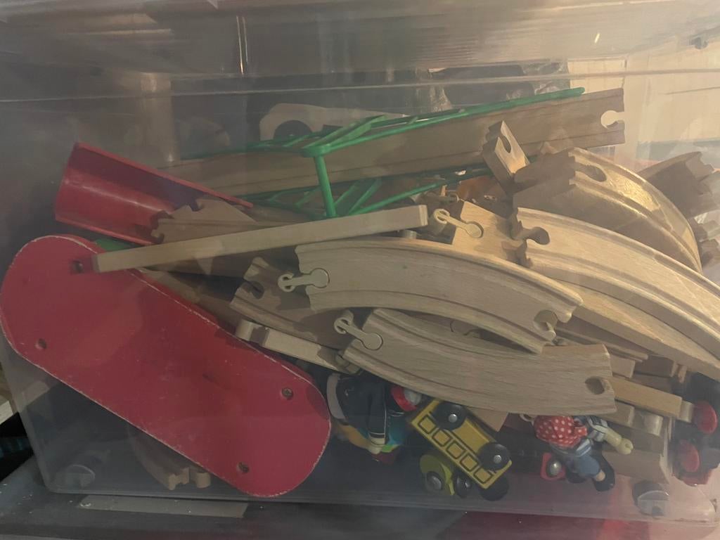 Train en bois (ikea), Enlèvement, Comme neuf, Pièces