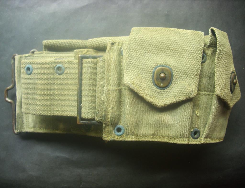 US ceinturon cartouchière américain 9 pochettes modèle 1910, Collections, Objets militaires | Général, Armée de terre, Envoi