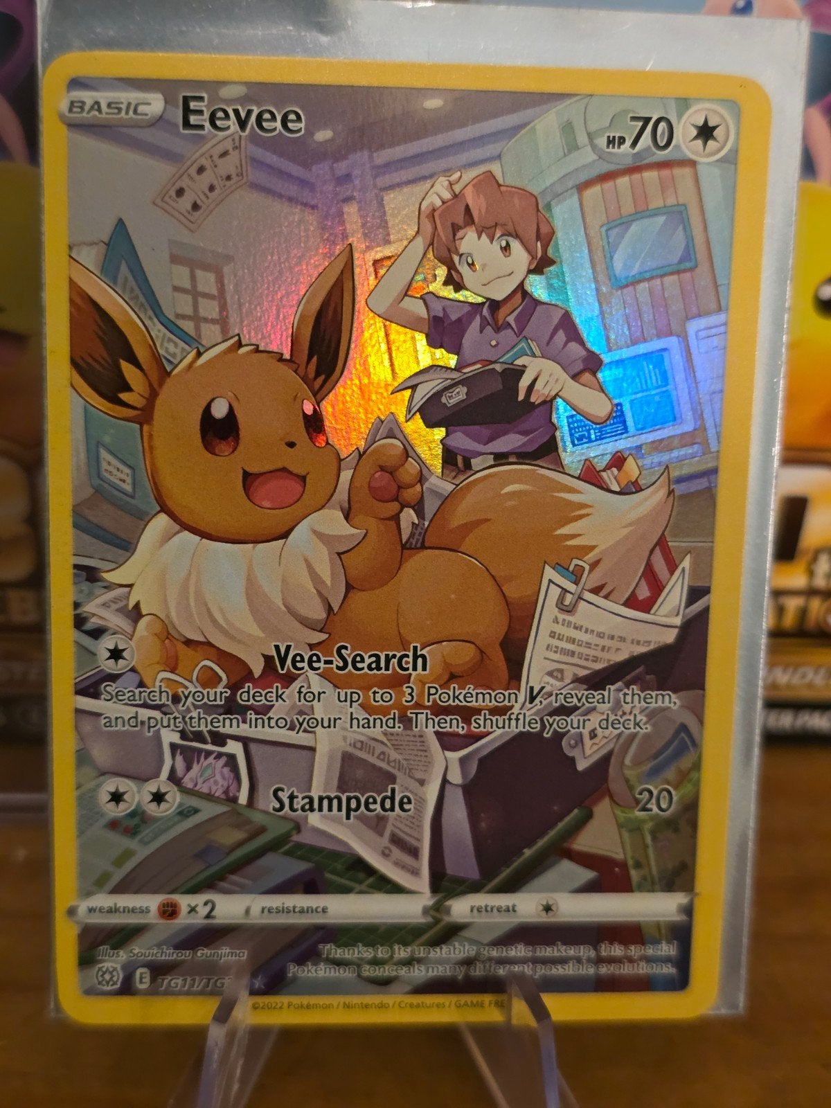 eevee brilliant stars trainers gallery, Ophalen of Verzenden, Zo goed als nieuw, Losse kaart