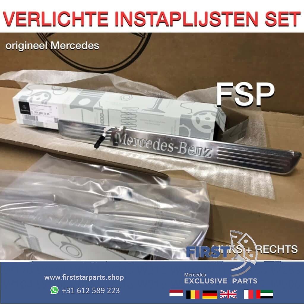 VERLICHTE INSTAPLIJST DORPELLIJST Mercedes W176 W117 W156 W2, Gebruikt, -, Links, Ophalen of Verzenden