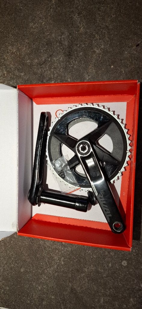 Sram rival axs crankstel powermeter 175mm 48/35, Fietsen en Brommers, Fietsonderdelen, Zo goed als nieuw, SRAM, Aluminium, Racefiets