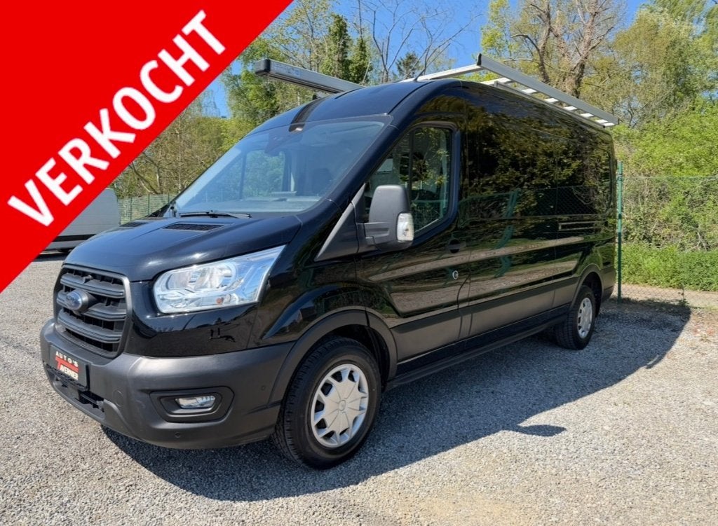 Ford Transit 2.0 // L3 H2 // 170 Pk // RWD//Trekhaak 3,5Ton, 1995 cc, Zwart, Bedrijf, 5 deurs